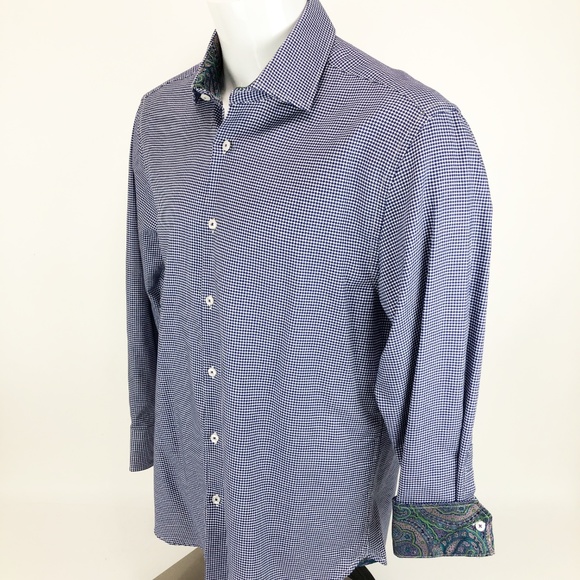 Michelson's Modern Fit Button Front Dress Shirt L - Picture 4 of 8
